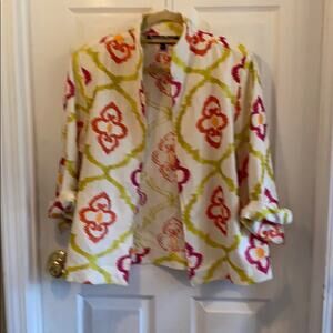 Painted Pony vintage women’s L embroidered linen blend jacket